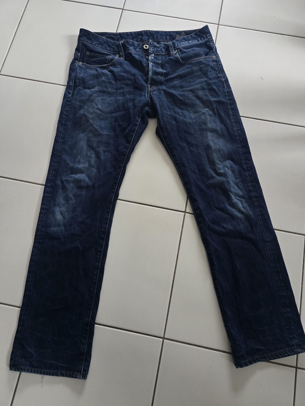 G-Star 3301 Loose Fit 33×32 blue mens jean